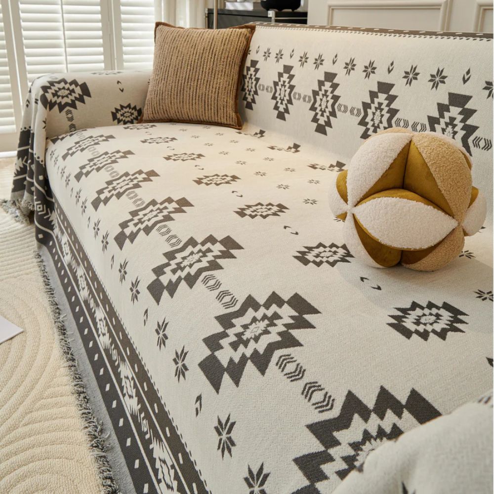 Tribal Harmony Reversible Sofa Cover