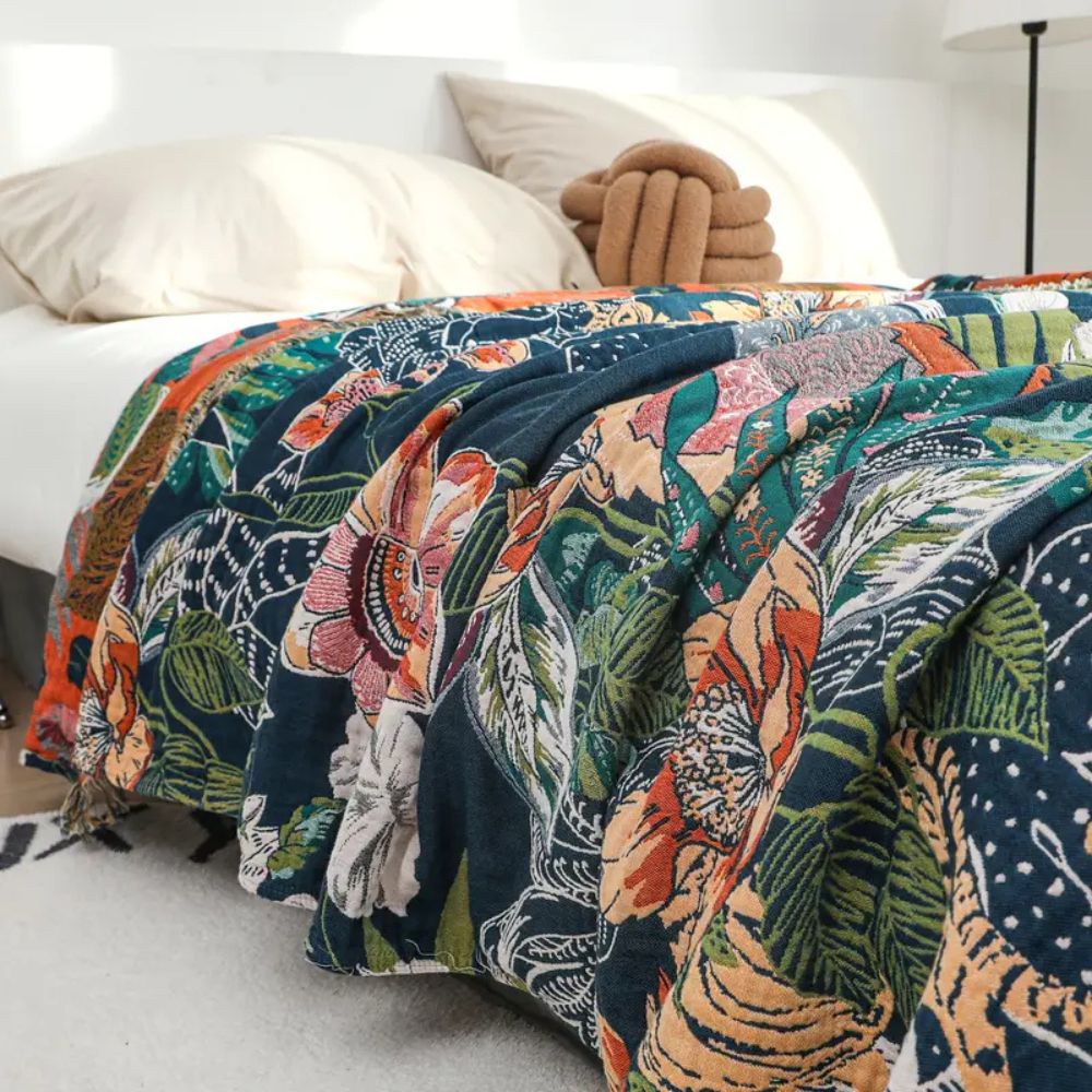 Tropic Twilight Cotton Blanket