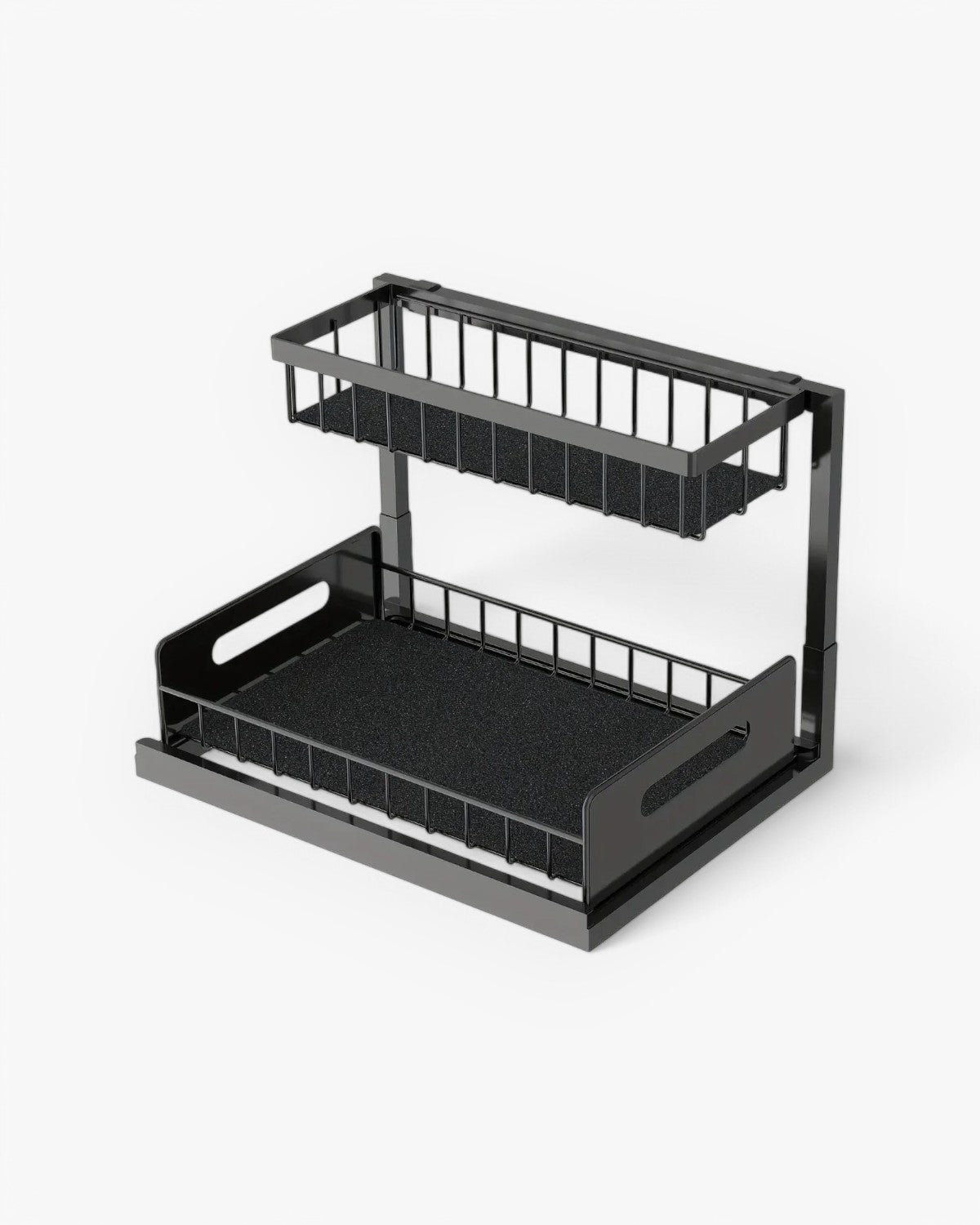Under Sink Organizer – Two-Level Pull-Out Design – Stylish Bathroom or Kitchen Storage Solution