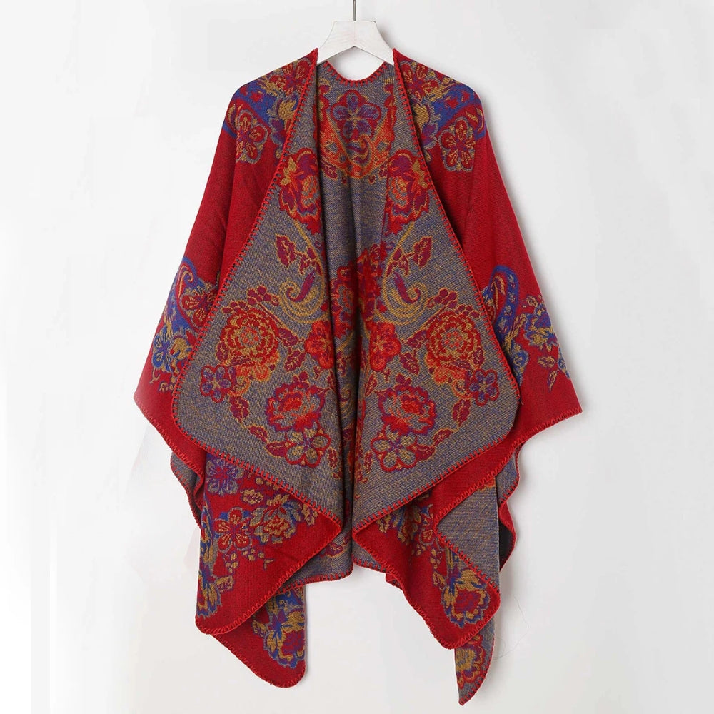 Velouria Vintage Acrylic Poncho