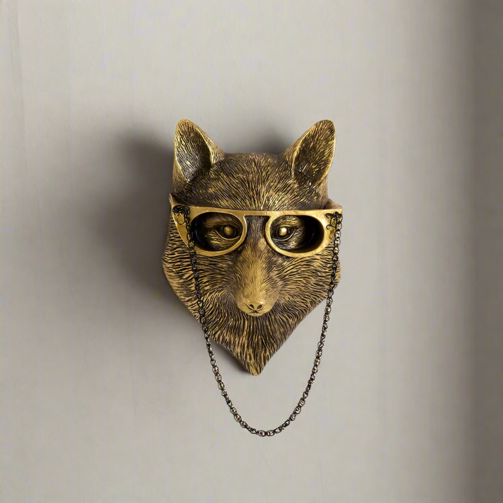 Wall hook – Synthetic resin – Decorative animal design – Versatile coat and key holder for wall