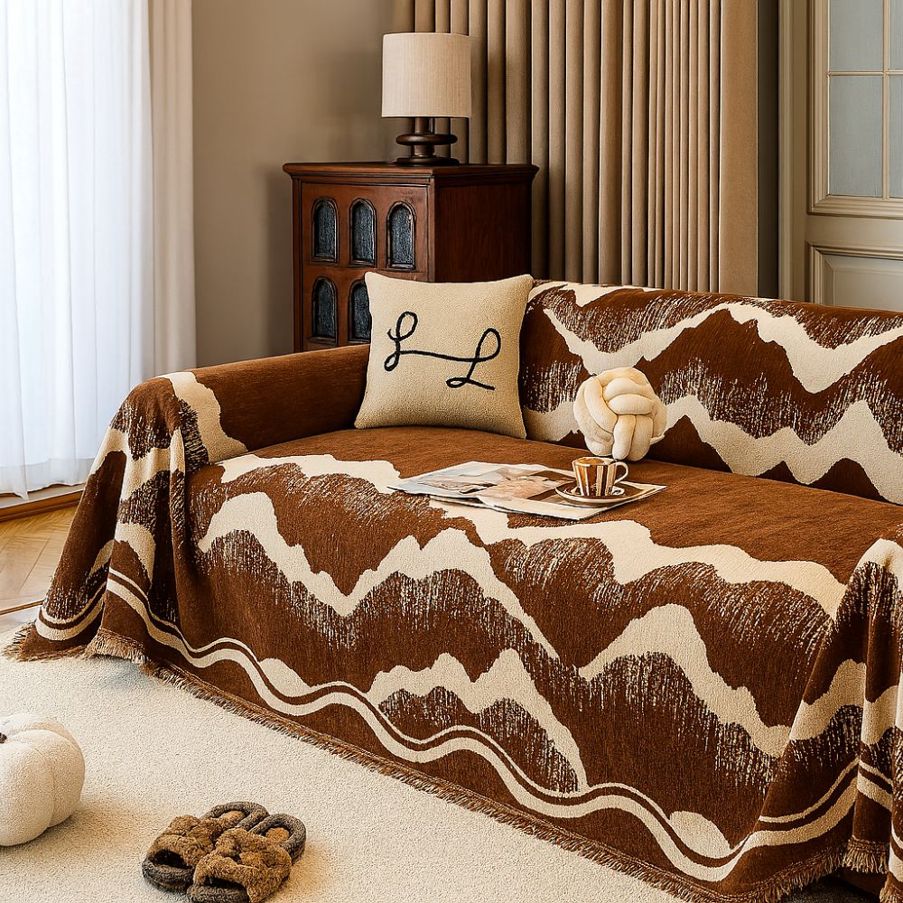 Wavescape Chenille Sofa Cover
