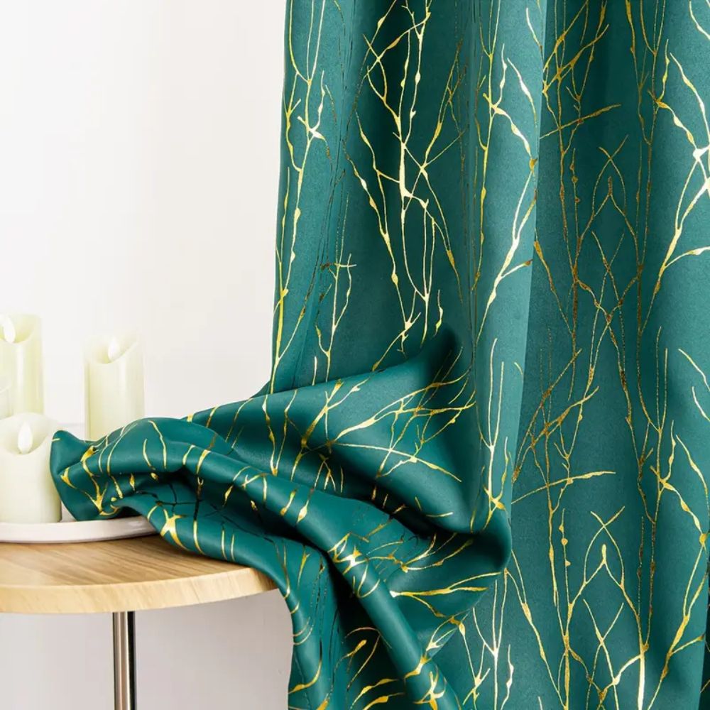 Whispering Forest Vein Blackout Curtain