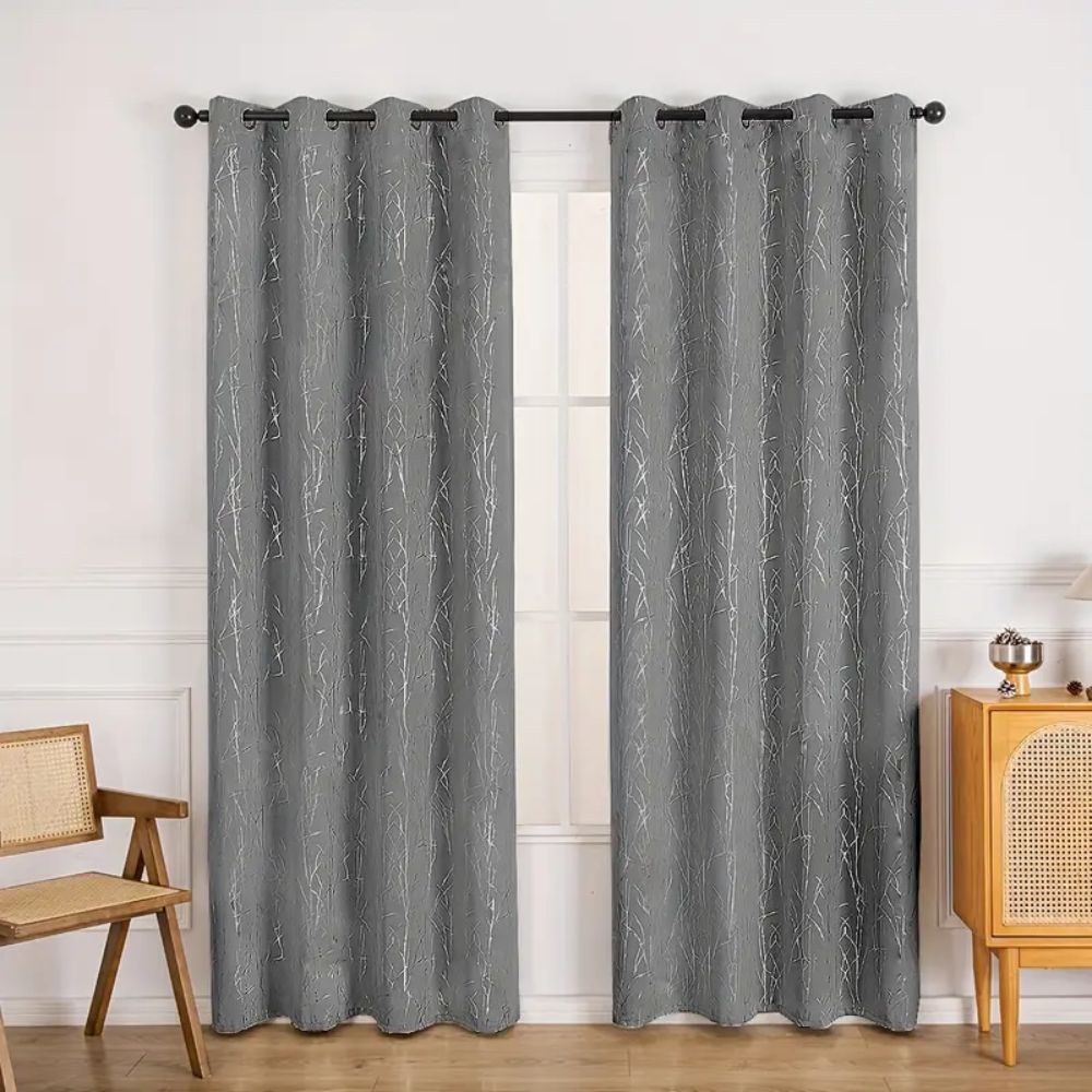 Whispering Forest Vein Blackout Curtain