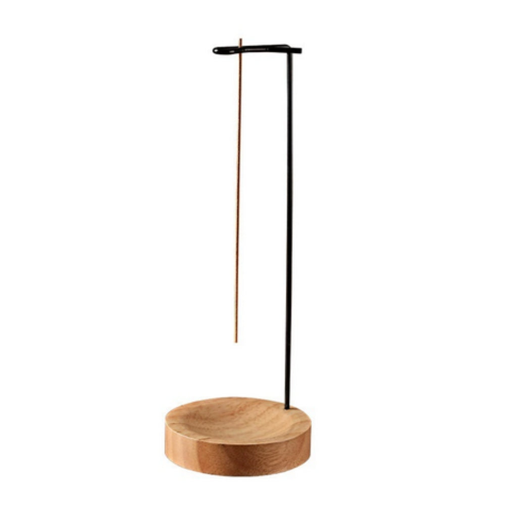 Wooden Incense Burner with Metal Holder