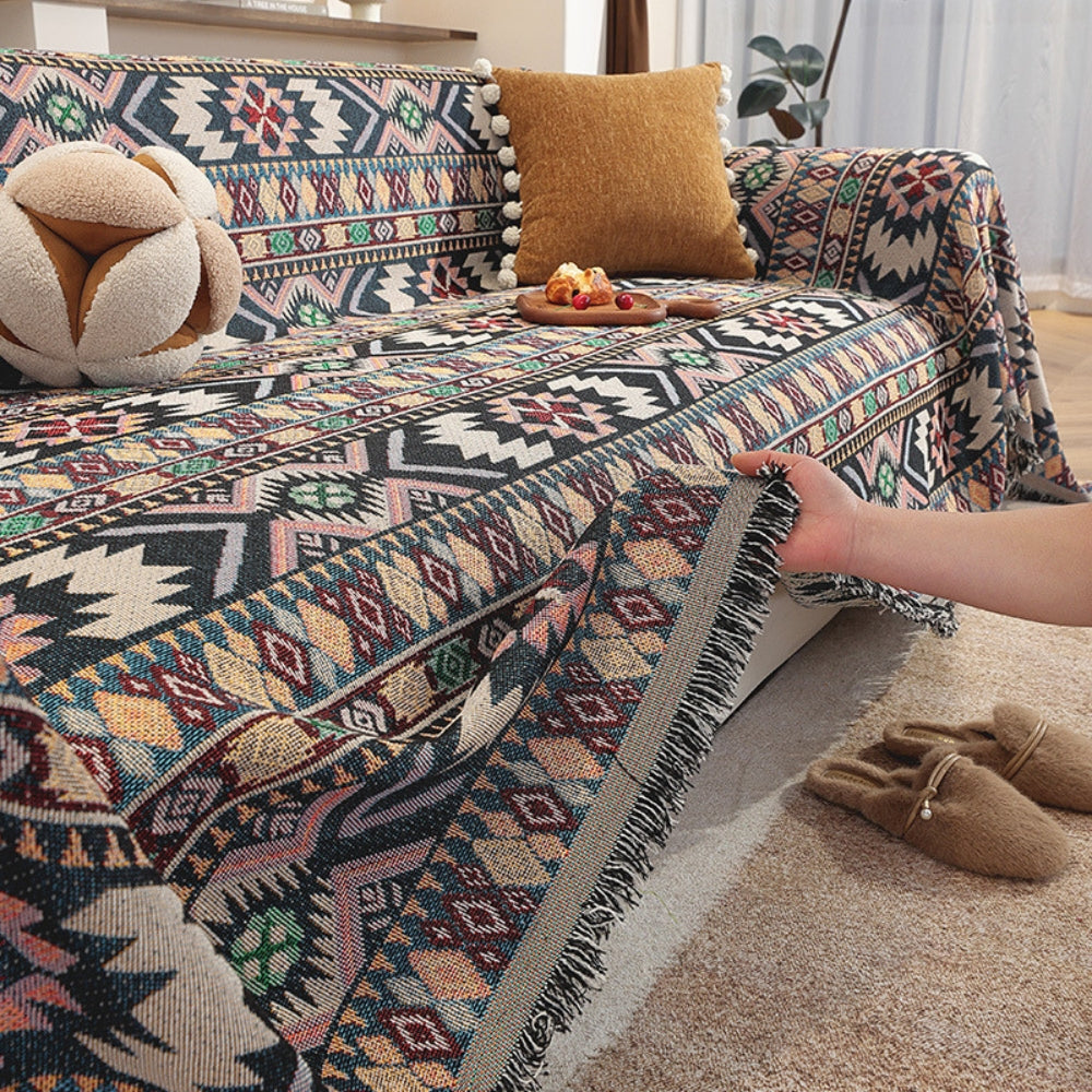 Zarela Boho Chenille Sofa Cover