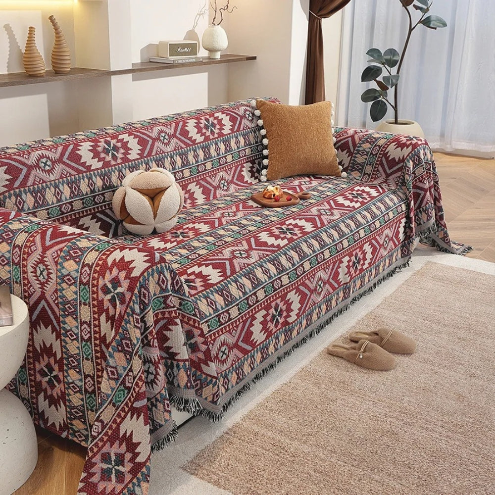 Zarela Boho Chenille Sofa Cover