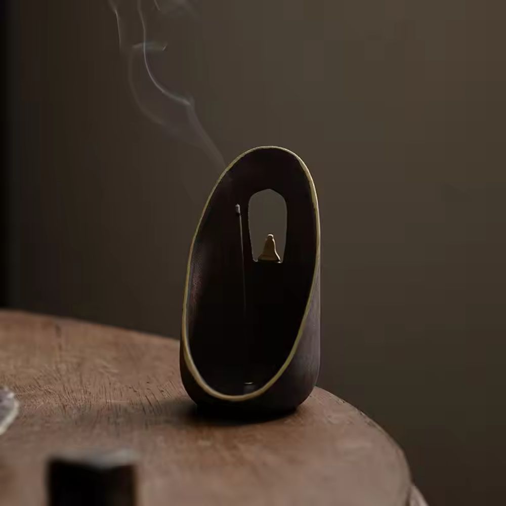 Zen Flow Ceramic Incense Holder