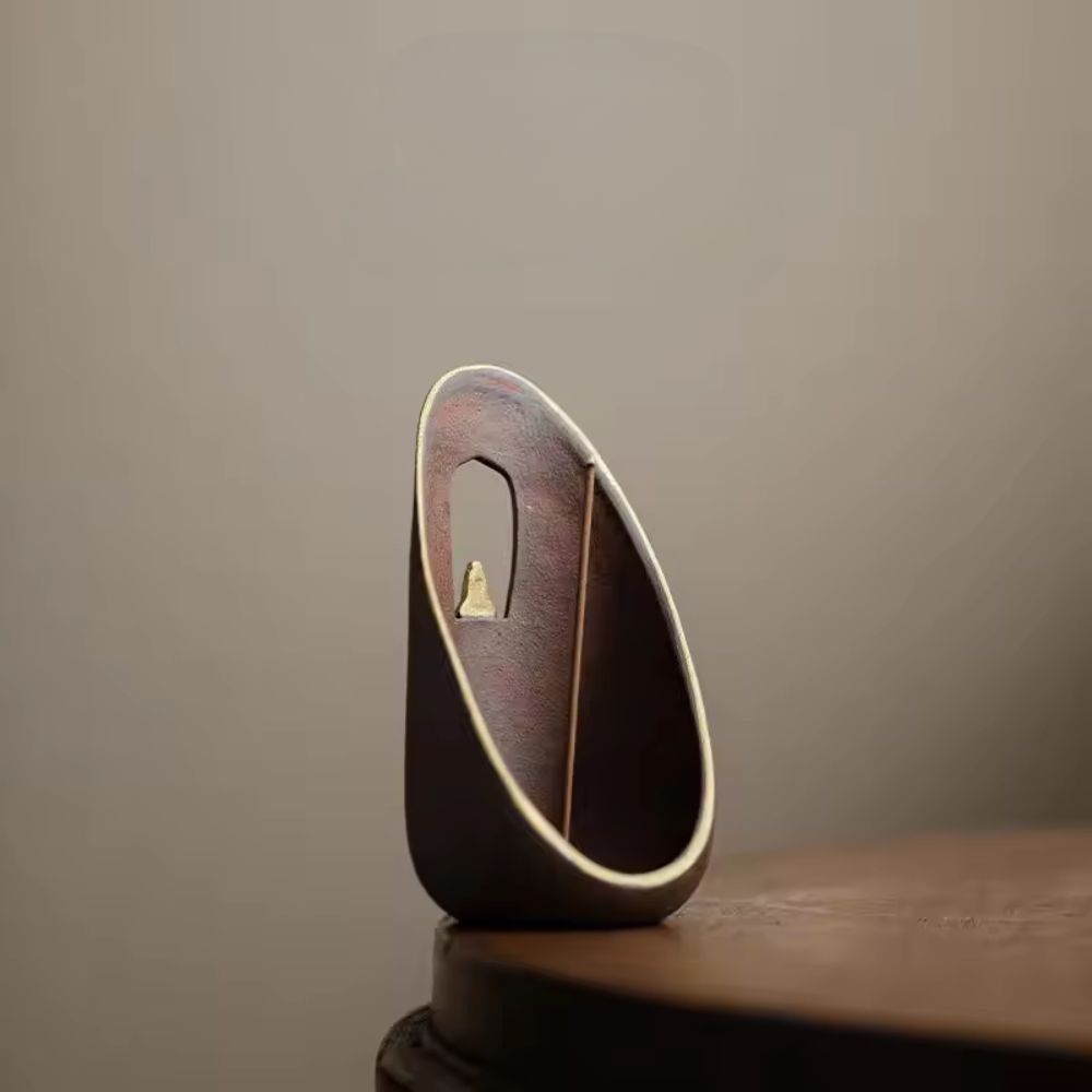Zen Flow Ceramic Incense Holder