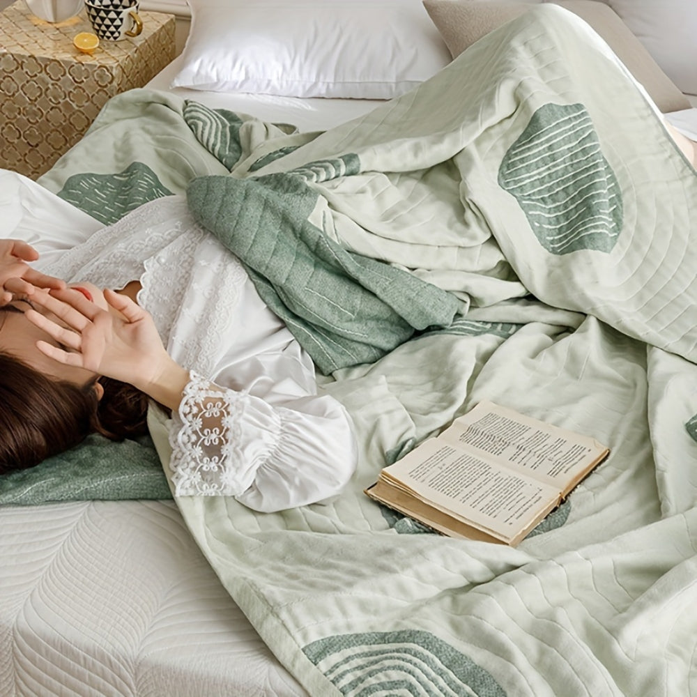 Zen Round Pattern Lightweight Cotton Blanket