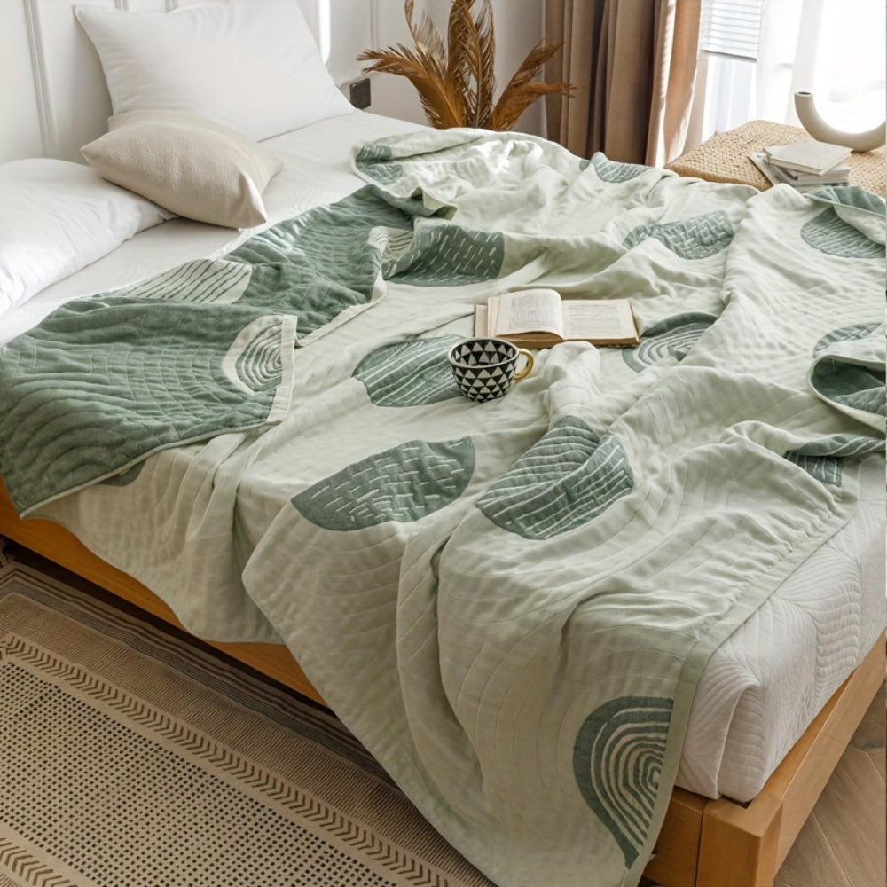 Zen Round Pattern Lightweight Cotton Blanket