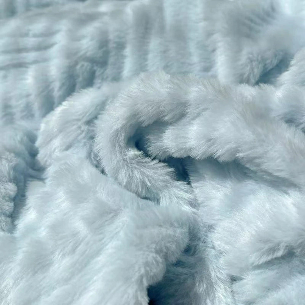 Seraphina Soft Jacquard Rabbit Plush Blanket