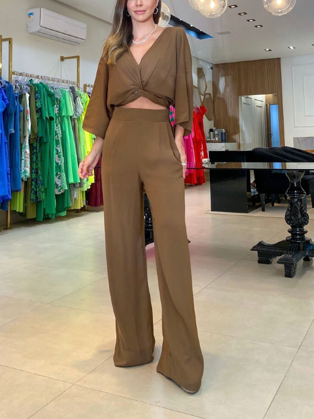 Casual Three Piece Pants Set Two Piece Outfits