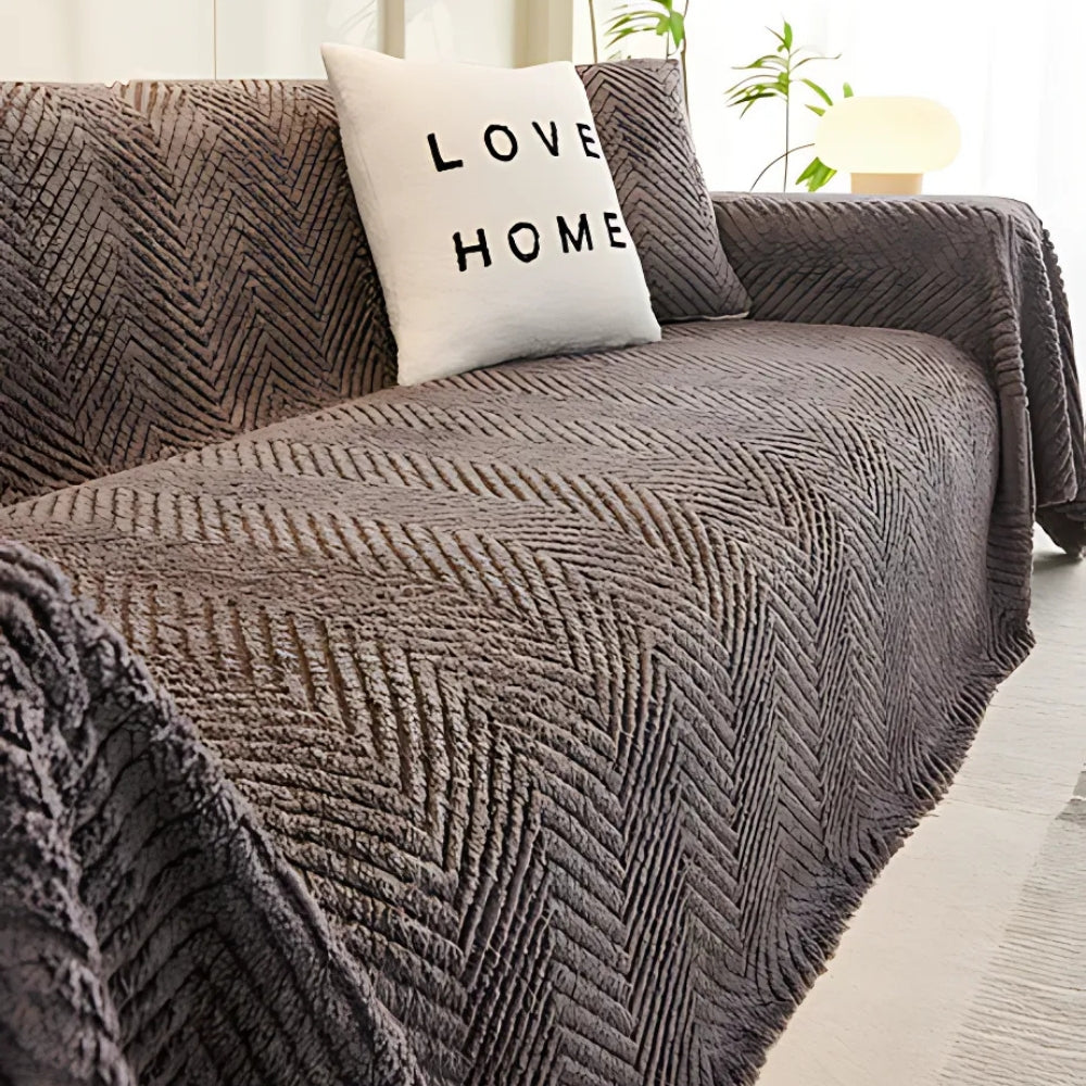 Chenille Plush Sofa Cover