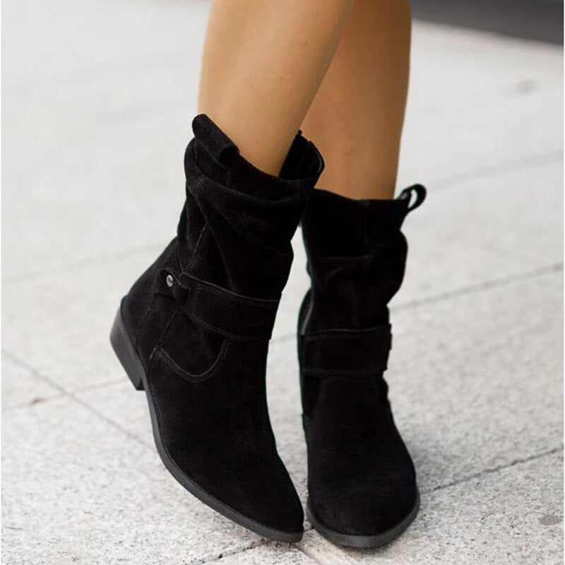 Danna™ | Zipper ankle boots with low heel
