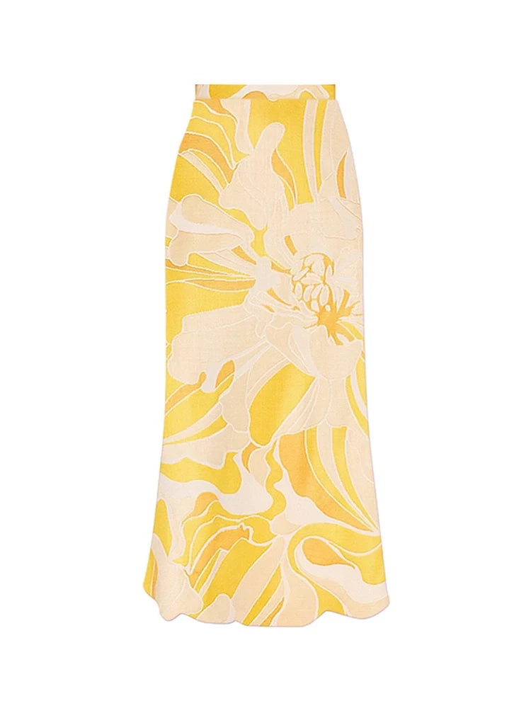 3D Floral Strapless Solid One-Piece Swimsuit