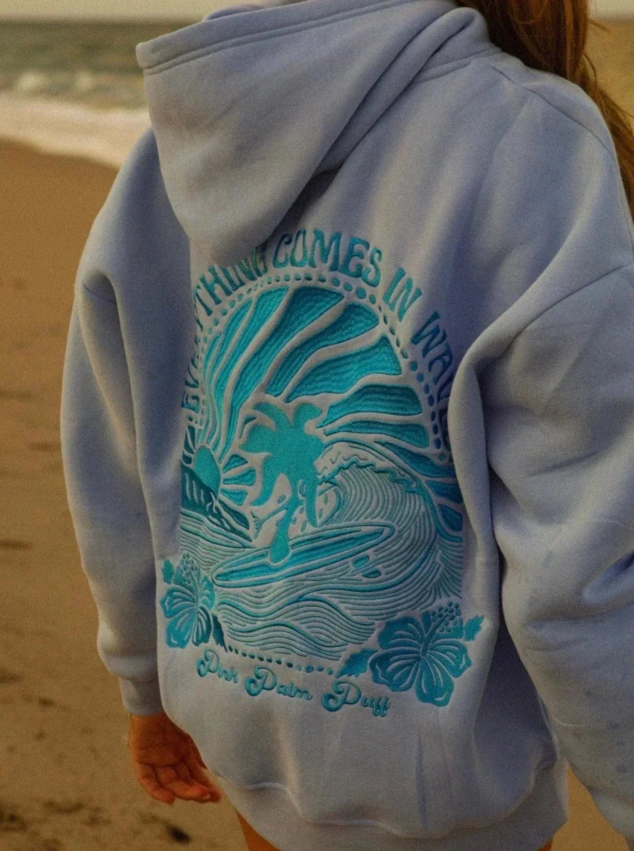 Sun Waves Hoodie™ | Vibrant sunset design for cozy days