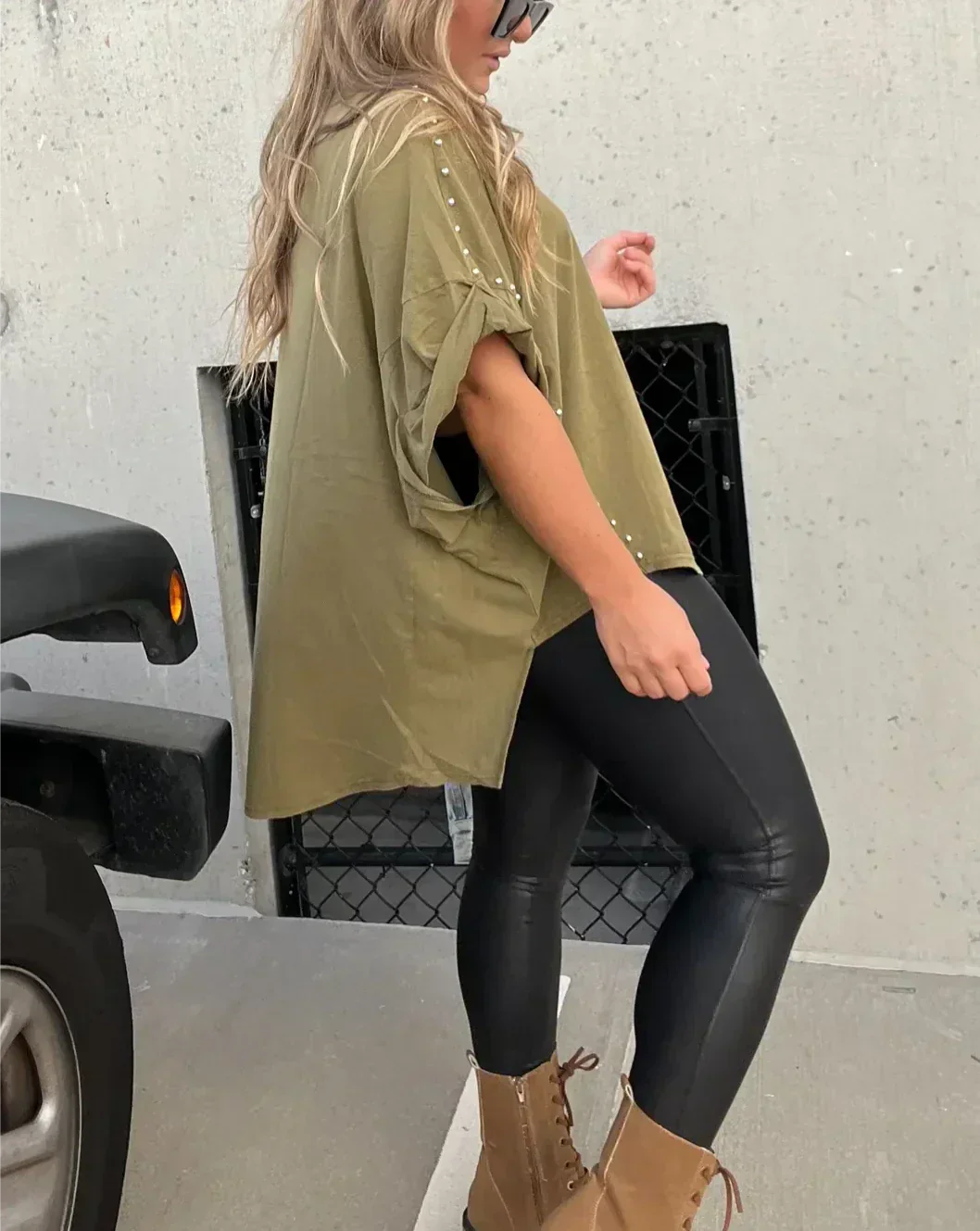 Dorothee™ | studded T-shirt in plus size