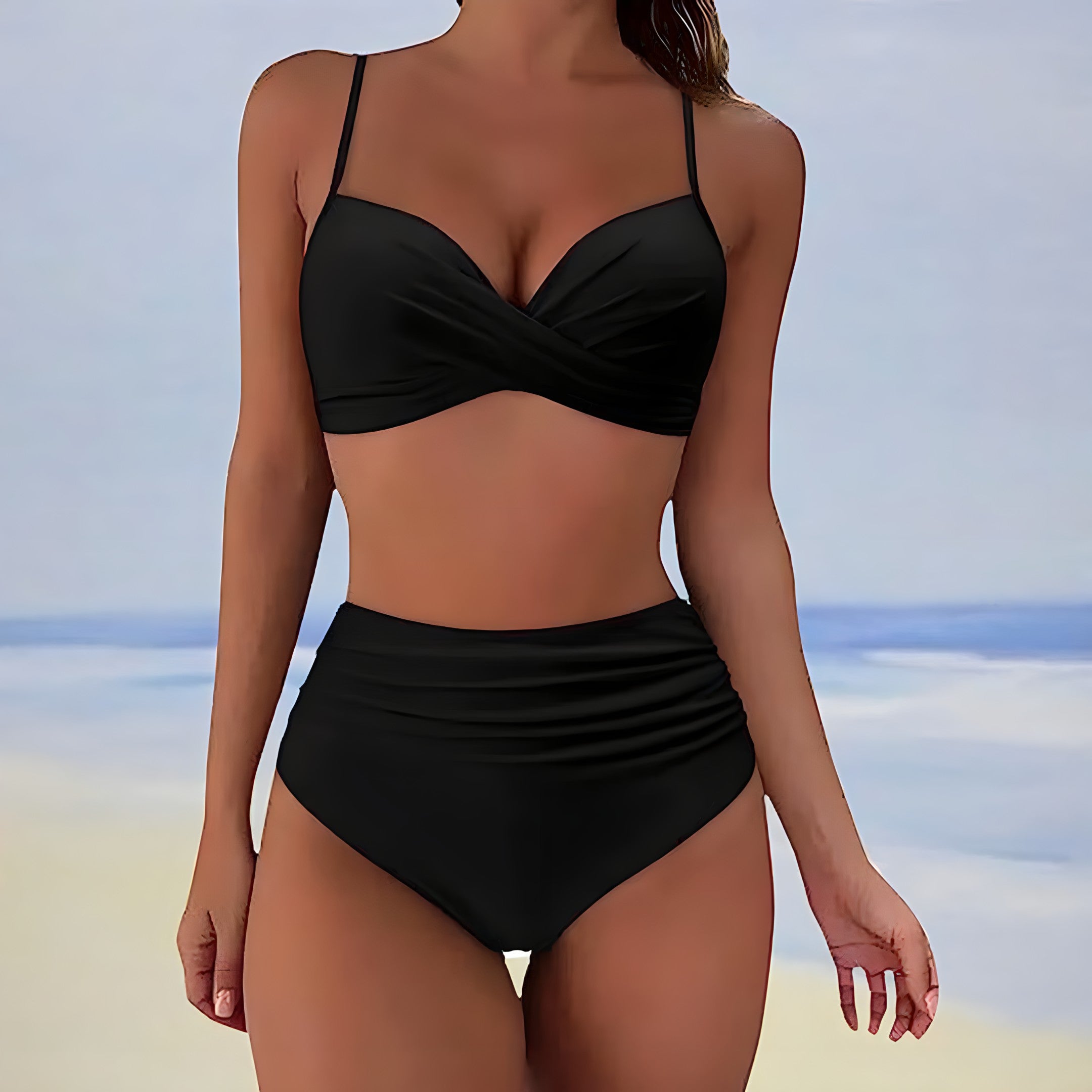 Aveline | Stylish bikini with a high waist
