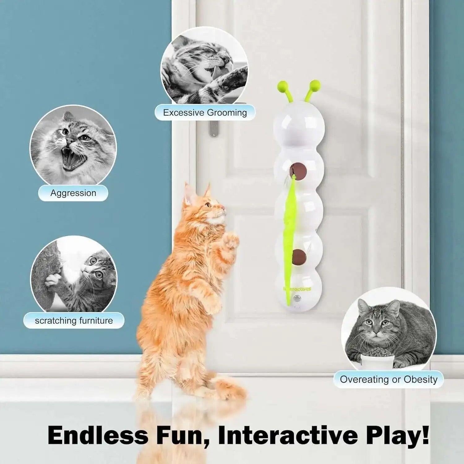 WhiskerTwist® Interaktives Katzenspielzeug