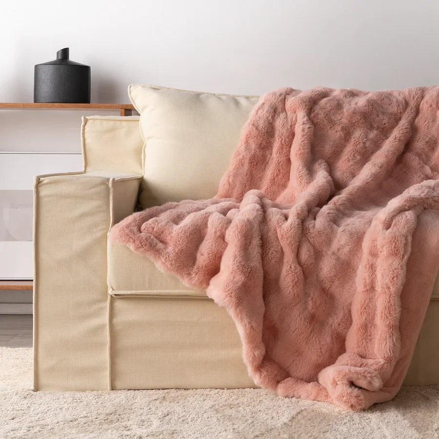 BunnyCloud® | Plush Rabbit Fur Blanket