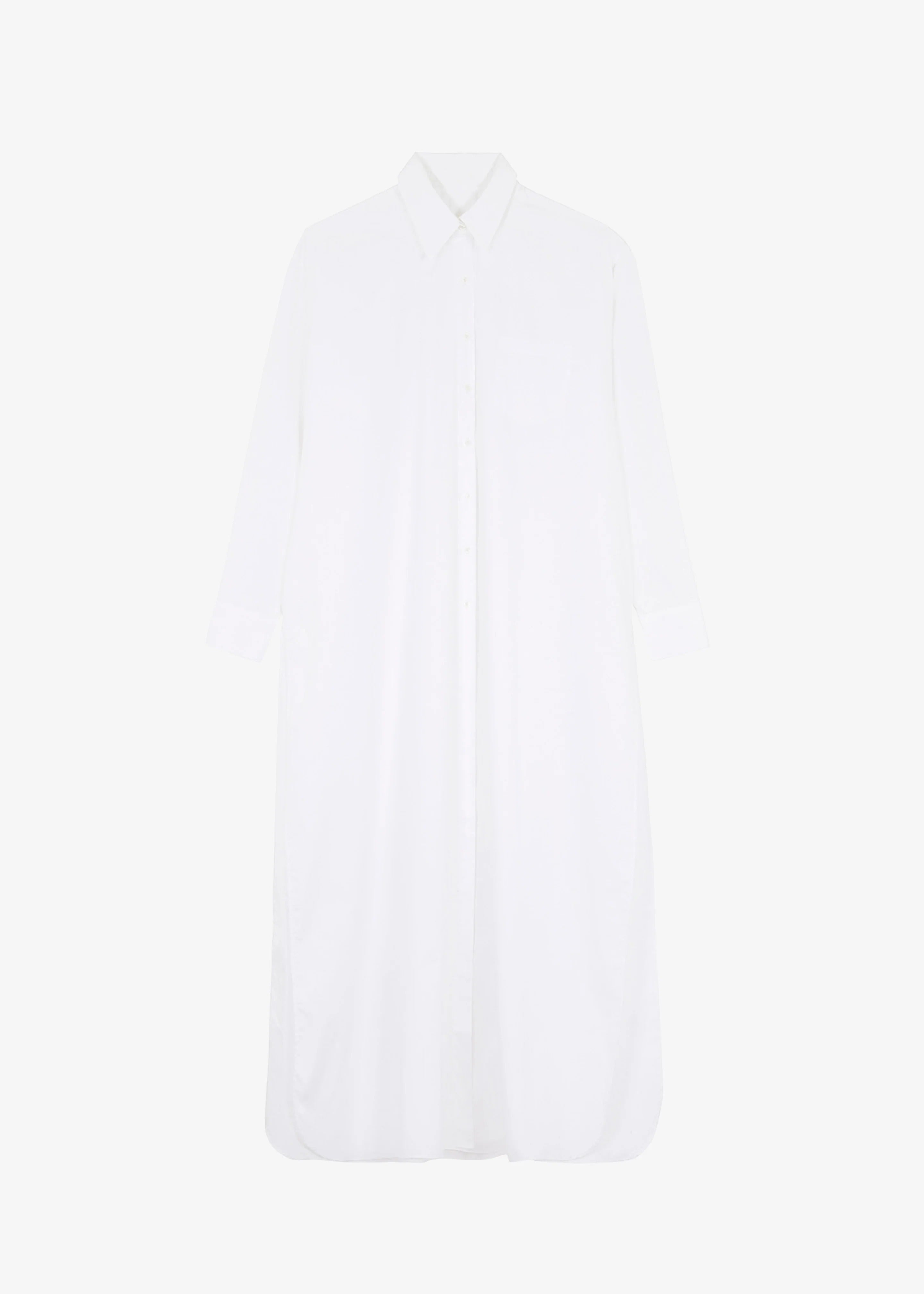 Oversized Slit Shirt Dress