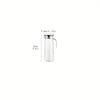 Glass water pitcher with handle and lid, heat-resistant juice carafe for iced tea, lemonade, and fruit infusions