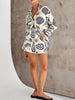 Summer Fruit Print Loose Shirt Shorts Set