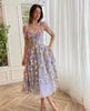 Embroidery Floral Corset Dress