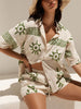 Holiday Fun Print Loose Shorts Two-Piece Set