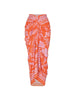 3D Floral Glossy Solid Swimsuit Set