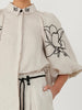 Casual Linen Floral Suit