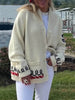 Fashion Lobster Print Casual Long Sleeve Knit Cardigan