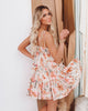Summer New Floral Halter Cake Dress
