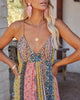 V-neck Printed Camisole Dress