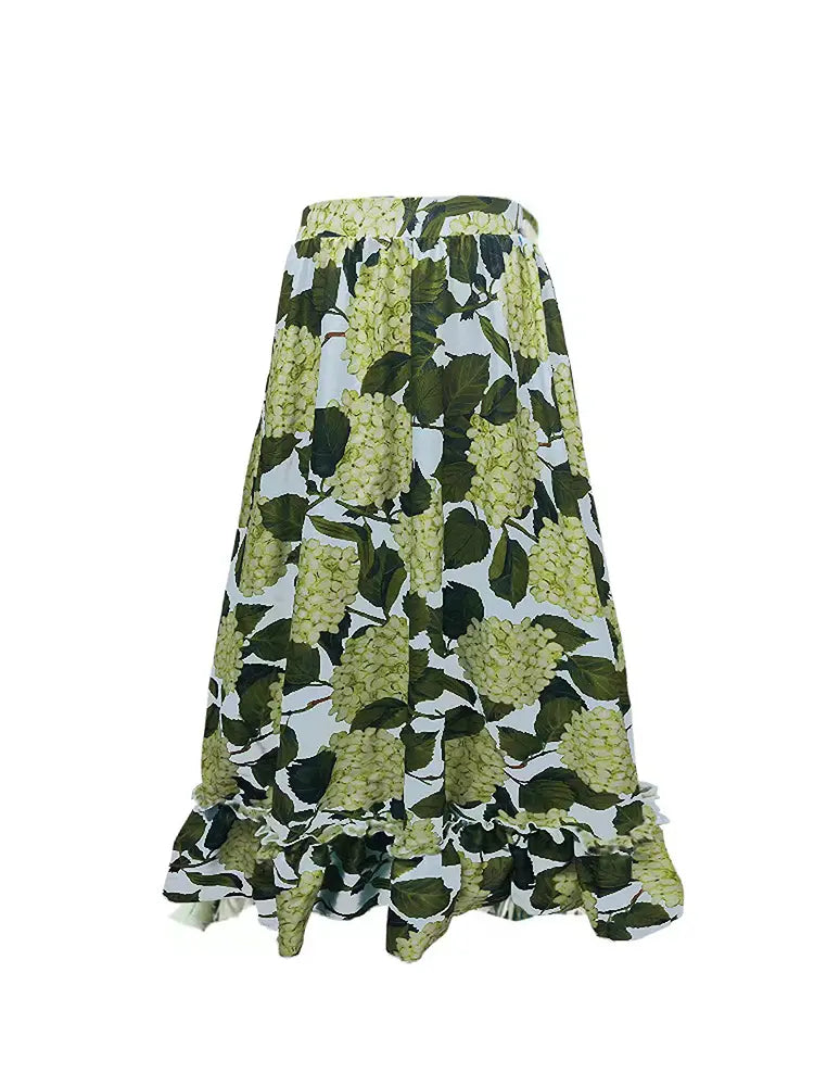 Ruffle Hydrangea Bandeau Bikini Set – Floral Sweet Style