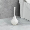Gold hammered toilet brush with matching holder, luxury bathroom cleaning set with modern metallic design