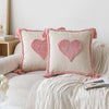 Tassel-Trimmed Boho Floral Cushions