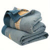 Golden Fish Cotton Gauze Reversible Blanket