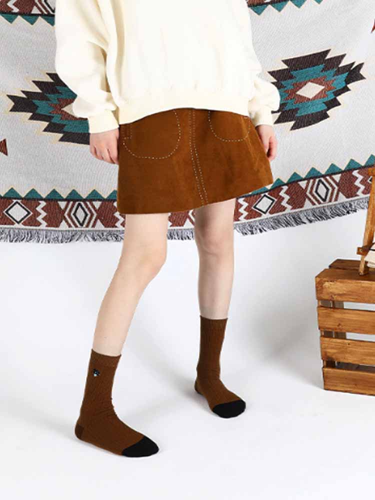 Cute Embroidered Letter Socks