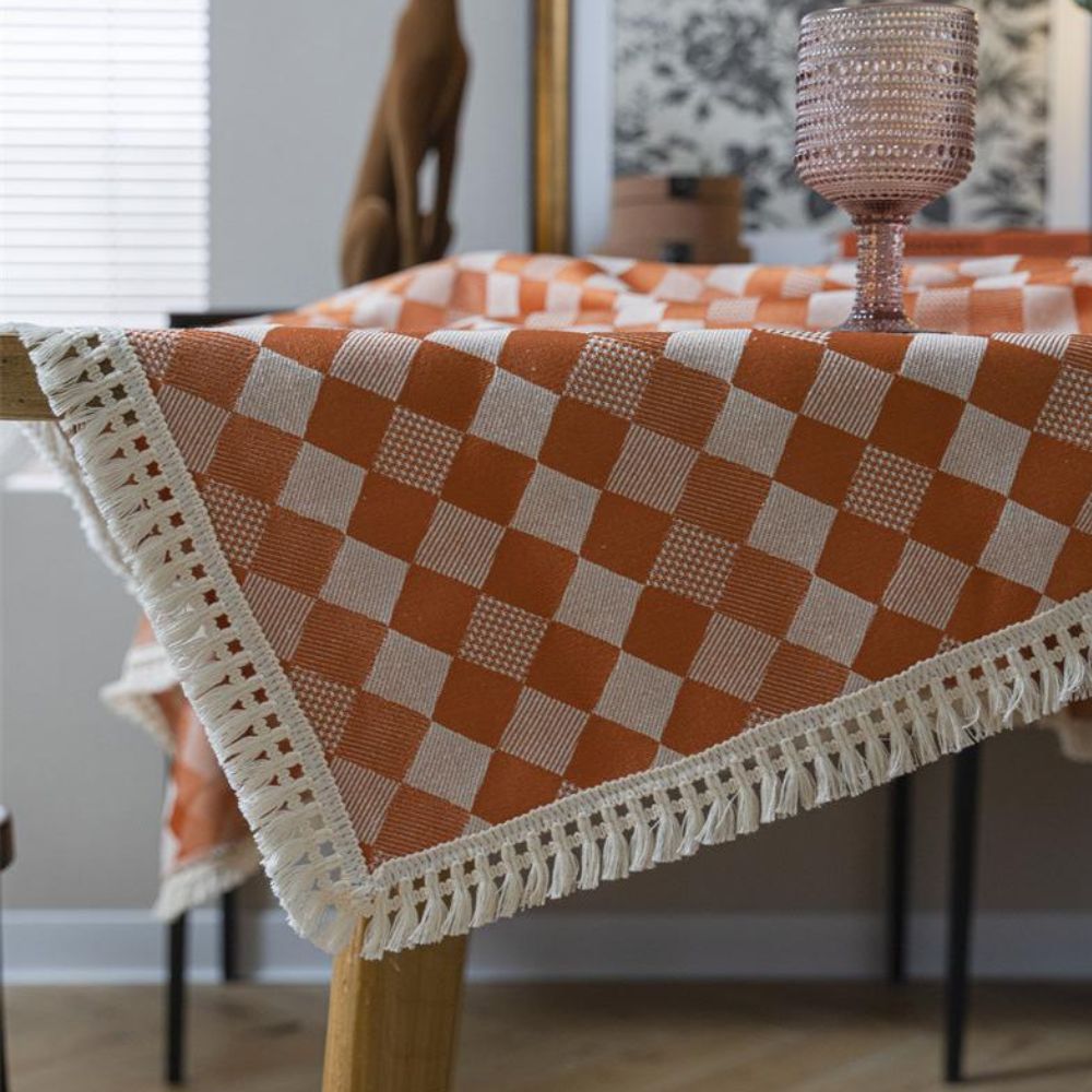 Heritage Checkered Tablecloth