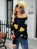 Furry Love Sweater with  Heart