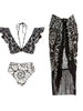 Reversible Ruffle Print Bikini Set