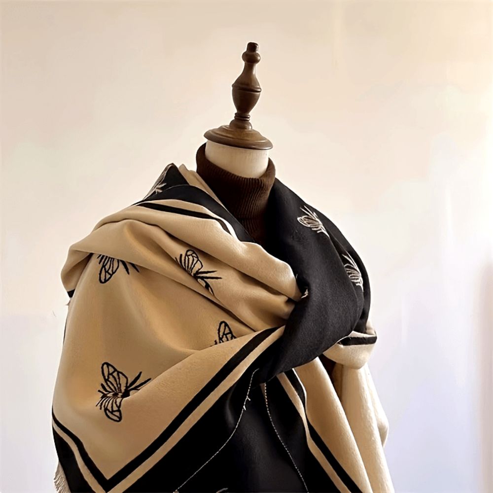 Nuvia Bee Pattern Winter Scarf