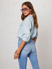 Button Down Roll-Tab Sleeve Denim Shirt