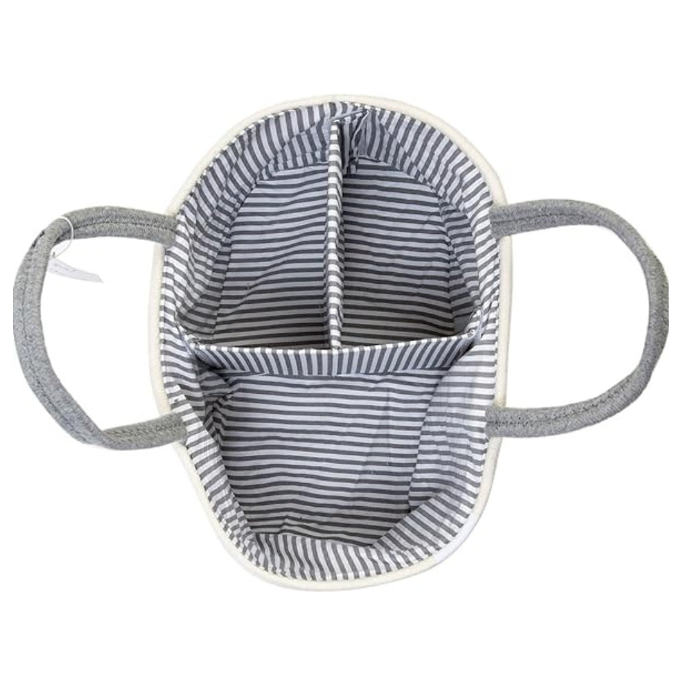 Braided Grey Baby Essentials Organizer