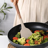 10-piece silicone kitchen utensil set with wood grain handles, heat-resistant cooking tools including spatulas, spoons, ladle, and pasta server
