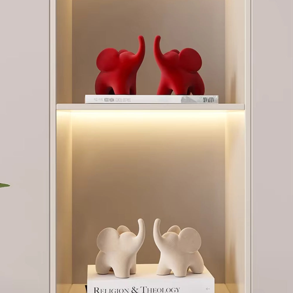 Eclectic Elephant Resin Figurines