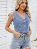 Trendy Denim Vest Tank Top