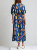 Unique Graffiti Fun Print Midi Dress